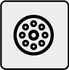 A 50% compression is sufficient to achieve effective sealing 